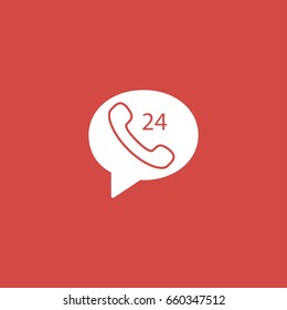 Thought icon. sign design. red background