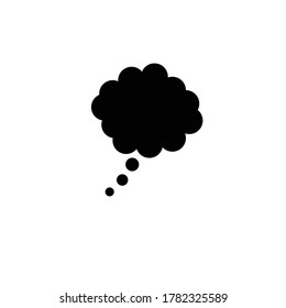 Vector de icono de reflexión sobre fondo blanco