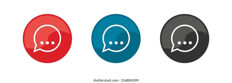 Thought icons set. Vector illustration.