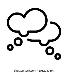 Thought Message Clouds