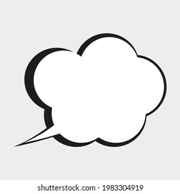 
Thought. soap bubble vector illustration