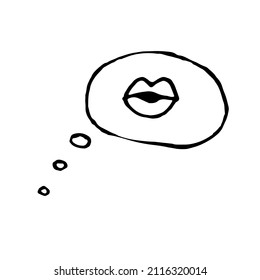 
Thought. Vector illustration. Hand drawn