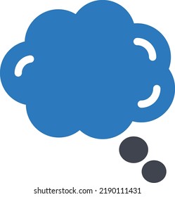thought Vector illustration on a transparent background. Premium quality symmbols. Glyphs vector icons for concept and graphic design. 