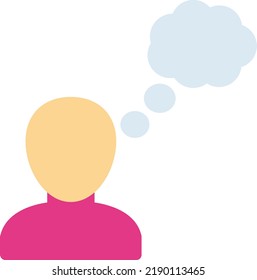thought    Vector illustration on a transparent background. Premium quality symmbols. Line Color vector icons for concept and graphic design. 
