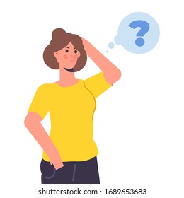  Umsichtige Menschen. Frauen lösen Probleme. Vektorillustration.