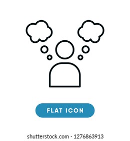 Thoughtful vector icon
