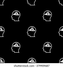 Thoughts about money vector illustration
