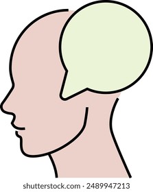 Thoughts-Symbol, App-Symbole, Creative Business-Lösungen-Symbol