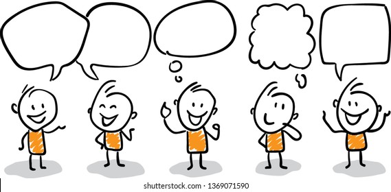 
thoughts mind talking Doodle style vector illustration object isolated hand draw