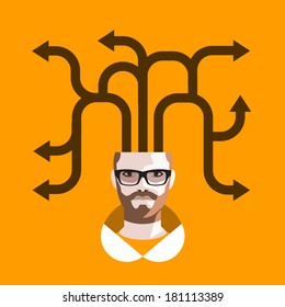 Thoughts. Vector format