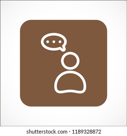 thoughts vector icon 10 eps