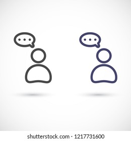 thoughts vector icon 10 eps