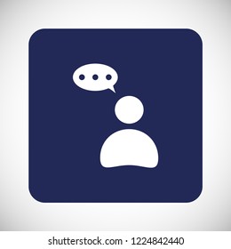 thoughts vector icon 10 eps