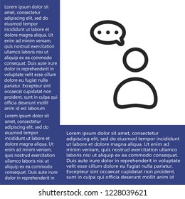 thoughts vector icon 10 eps