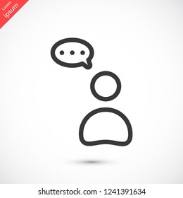 thoughts vector icon 10 eps
