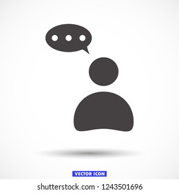thoughts vector icon 10 eps