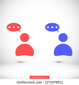 thoughts vector icon 10 eps