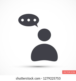 thoughts vector icon 10 eps