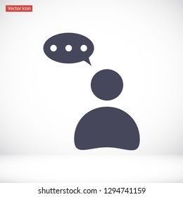 thoughts vector icon 10 eps