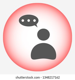 thoughts vector icon 10 eps