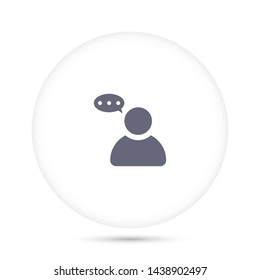 thoughts vector icon 10 eps , Lorem ipsum Flat design