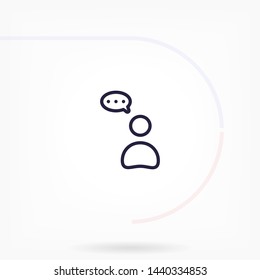 thoughts vector icon 10 eps , Lorem ipsum Flat design