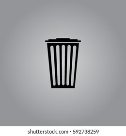Thrash basket vector icon