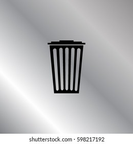 Thrash basket vector icon