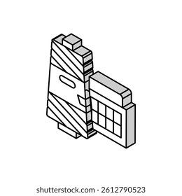 thread accessory isometric icon vector. thread accessory sign. isolated symbol illustration