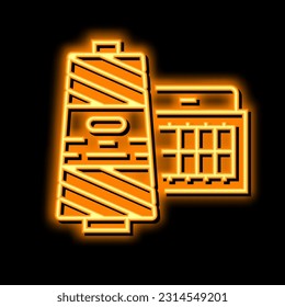 vector de señal de luz de neón accesorio de hilo. ilustración de accesorio de subproceso