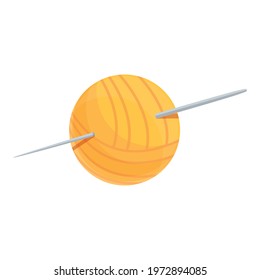 Thread ball icon. Cartoon of Thread ball vector icon for web design isolated on white background