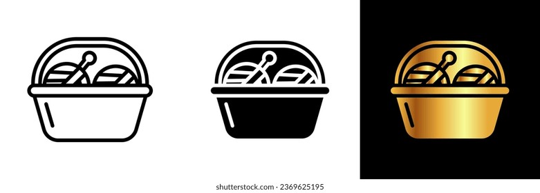 The Thread Basket icon represents the heart of sewing and needlework, embodying the organization and accessibility of threads.