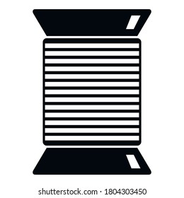 Icono de la bobina de hilo de discusión. Ilustración simple del icono vectorial de la bobina de hilo para el diseño web aislado en fondo blanco