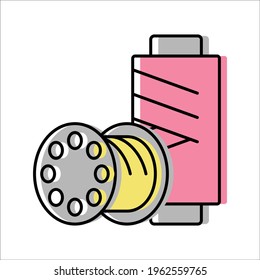 thread for embroidery. needlework. sewing and repairing clothes