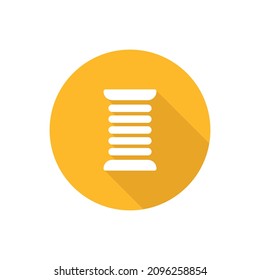 Thread flat icon with shadow