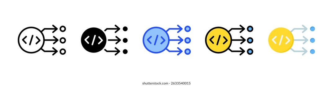 Coleção De Ícones De Thread Com Vários Estilos