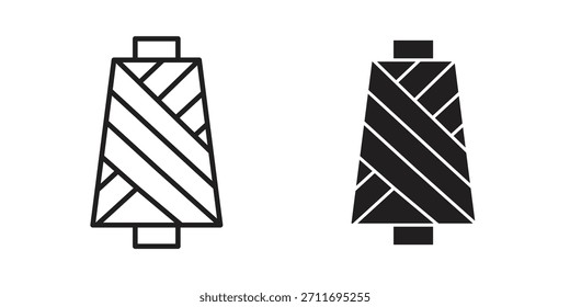 Design von Symbolen für die Gliederungsgliederung von Threadsymbolen. Einfache Elementgrafik.