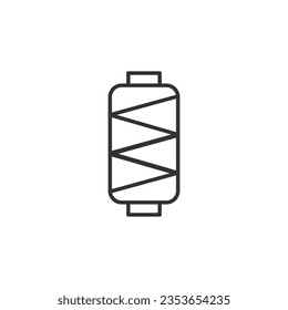 Icono de hilo aislado en fondo blanco. Símbolo de sastrería moderno, simple, vector, icono para el diseño de sitios web, aplicación móvil, ui. Ilustración vectorial
