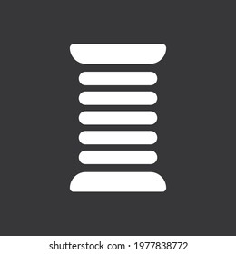 thread icon on grey background