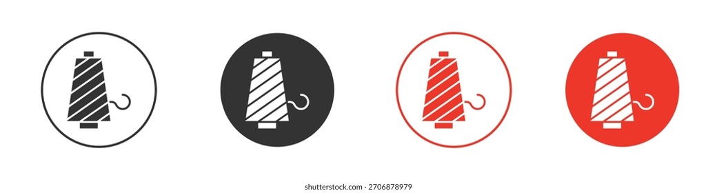 Icono de hilo. signo de pictograma para Ui UX