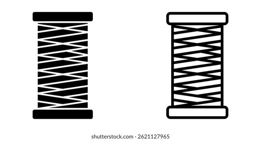 Thread icon set. Flat illustration of vector icon on white background