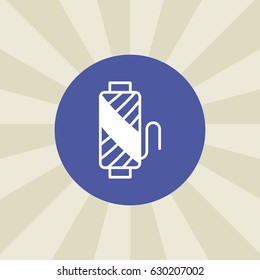 thread icon. sign design. background