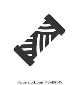 Thread icon. Simple flat logo of thread on white background. Vector illustration.
