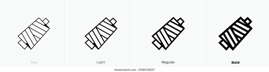 thread icon. Thin, Light Regular And Bold style design isolated on white background