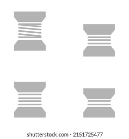 iconos de subproceso en un fondo blanco, ilustración vectorial
