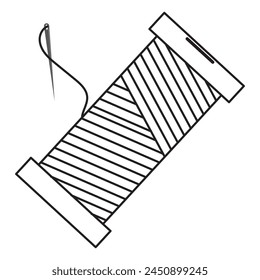 thread line icon illustration vector graphic