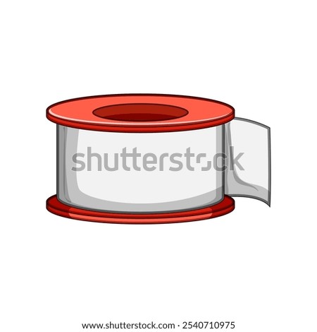 thread pipe seal tape cartoon. insulation repair, protection silicone, resistant bonding thread pipe seal tape sign. isolated symbol vector illustration