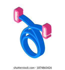 thread pottery tool isometric icon vector. thread pottery tool sign. isolated symbol illustration