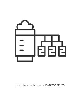 Thread Production Icon Sign Symbol