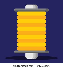 Thread reel icon. Subtable to place on sewing, etc